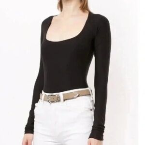 Alix NYC Sullivan square neck body suit XS